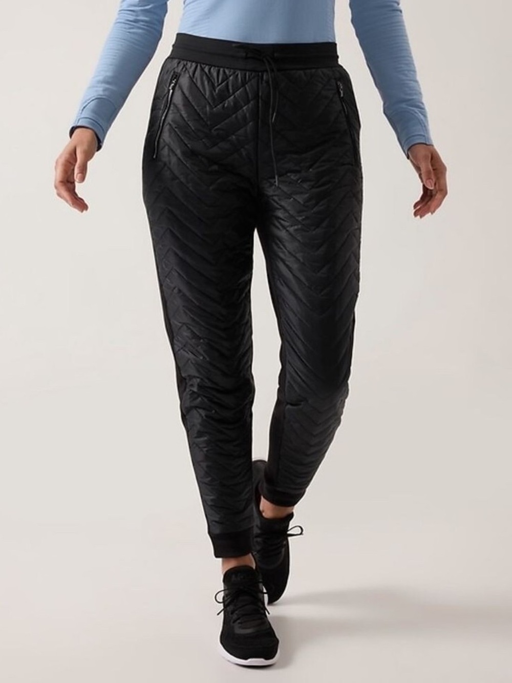 ATHLETA Apres Ski Down Jogger 12( L ) Black NWT